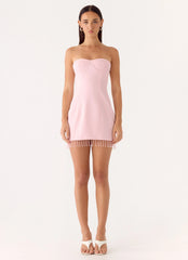 Arista Strapless Mini Dress - Pink