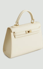 Hera Bag - Top Handle Crossbody Bag in Bone
