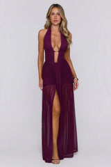 Adrianna Maxi Dress Plum