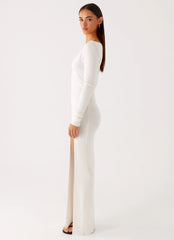 Amalfi Knit Maxi Dress - White