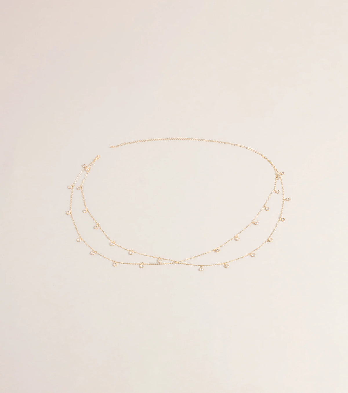 Pretty Shine Layered Stone Belly Chain