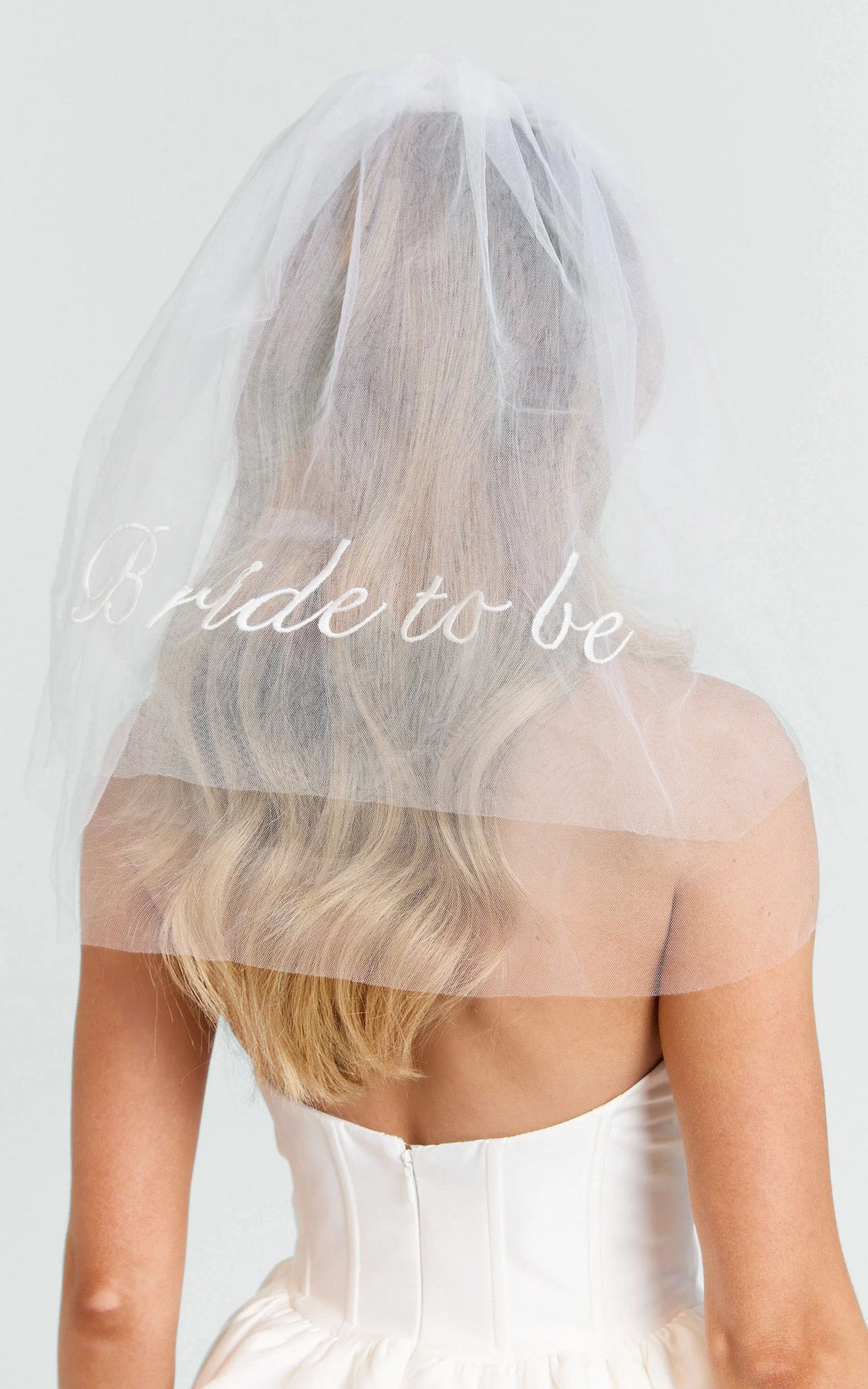 Gwyneth Veil - Bride To Be Tulle Veil in White