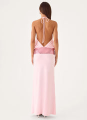 Marcie Halter Maxi Dress - Pink