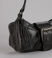High Rating Buckle Strap Shoulder Bag
