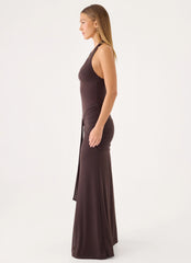 Myrhee Maxi Dress - Chocolate