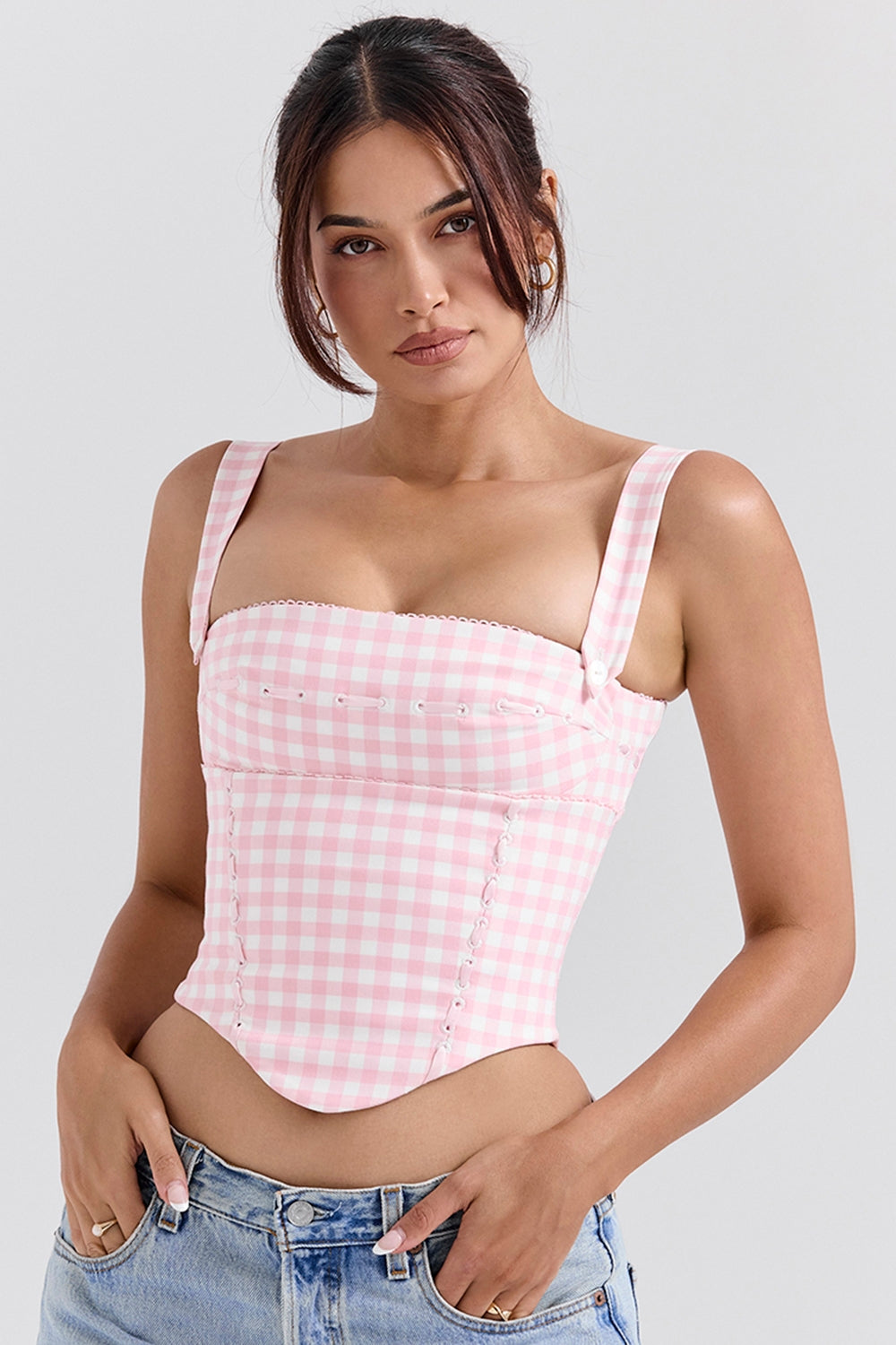 Strawberry Shortcake Gingham Corset