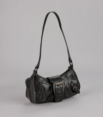 High Rating Buckle Strap Shoulder Bag