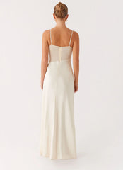 Rising Sun Maxi Dress - Off White