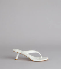 Exactly The Vibe Thong Kitten Heels
