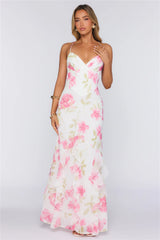 Rose Air Maxi Dress White