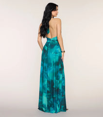 Katana Abstract A-Line Formal Dress