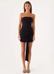 Jiliana Strapless Mini Dress - Black