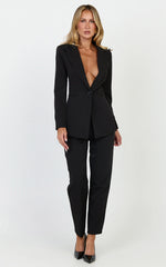 Hermie Blazer - Single Breasted Blazer in Black