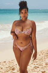 Olive Floral Underwired Bikini Top