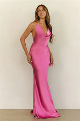 First Class Reverie Satin Maxi Dress Orchid