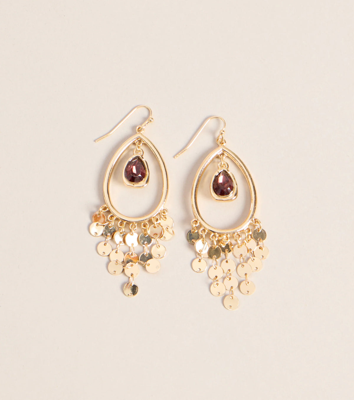 Treasure Found Coin Charm Earrings