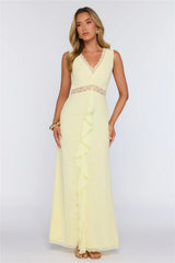 Emotional Elegance Maxi Dress Yellow