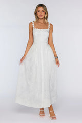 Light Love Energy Maxi Dress White
