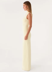 On My Time Maxi Dress - Baby Yellow