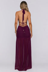Adrianna Maxi Dress Plum