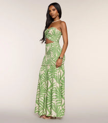 Coconut Coast Cutout Maxi Dress