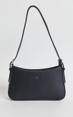 Peta and Jain - Lilu Shoulder Bag - In Black Pebble/Gold