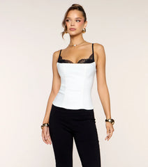 Classy With A Catch Corset Tank Top
