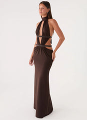 Kendrah Maxi Dress - Chocolate