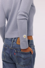 Bluebell Merino Wool + Cashmere Crew Neck Sweater