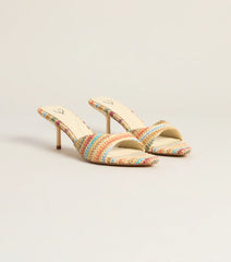 Spritz O' Clock Kitten Striped Heels