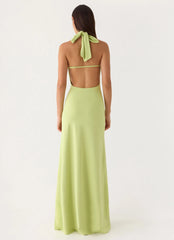 Quaresma Embellished Maxi Dress - Lime