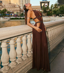 Penelope Mesh Rhinestone Formal Dress