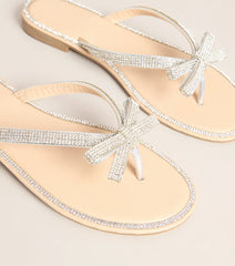 Cute Shine Sparkle Bow Sandals