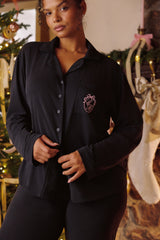 Black Soft Modal Pajama Set