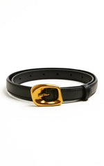 Chantelle Belt - Thin Buckle Belt in Black