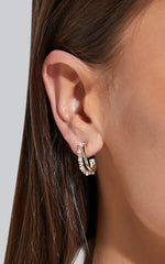 Haisley Hoop Earrings in Gold