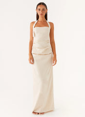 Rumour Has It Maxi Dress - Oatmeal