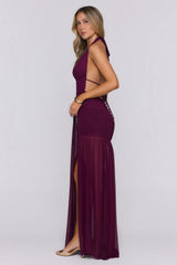 Adrianna Maxi Dress Plum