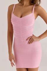 Lychee V Waist Mini Bandage Dress