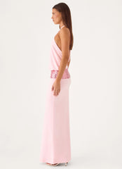 Marcie Halter Maxi Dress - Pink
