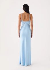 Winona Night Slip Dress - Blue