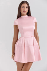 Parisian Pink Backless Mini Dress