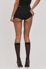 Black Skirt With Built-in Shorts