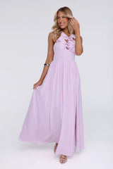 Celebrate You Halter Maxi Dress  Pink