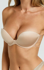 Backless Stick On Bra in Beige