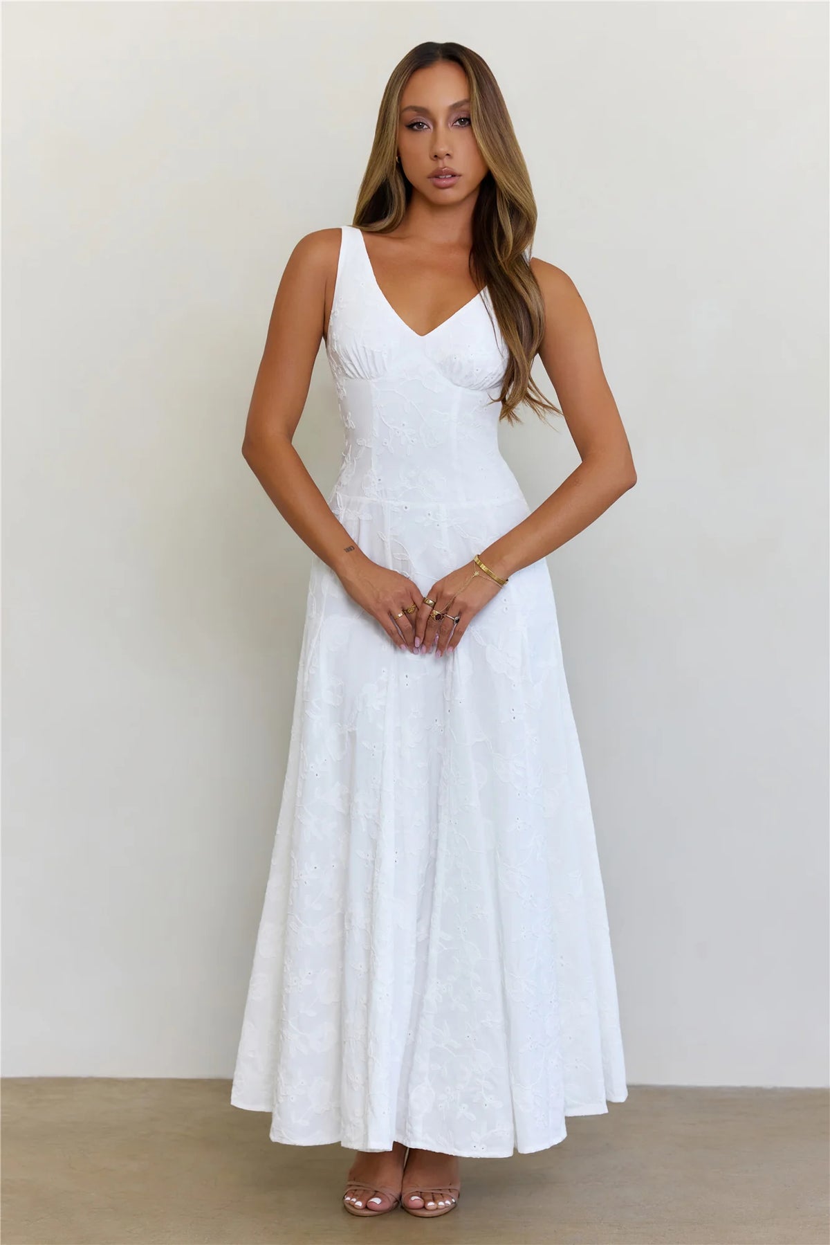 Sunbeam Social Maxi Dress White