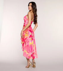 Paradise In Floral Midi Dress