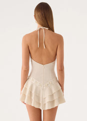 Heart Leigh Mini Dress - Beige