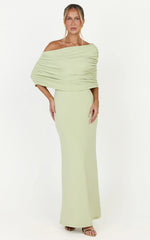 Capri Maxi Dress - Cape Dress in Sage