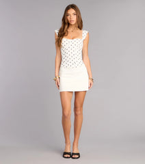 Simple And Chic Ponte Knit Mini Skort